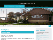 Tablet Screenshot of courtlandtwp.org